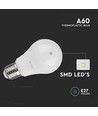 A60 LED 10,5W E27 - 3000K, Plastlampa, 3 st/förpackning