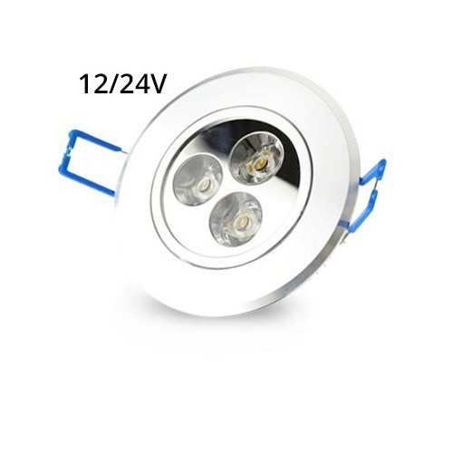 LEDlife 3W downlight - Hål: Ø7-8 cm, Mål: Ø8,4 cm, 4 cm hög, dimbar, 12V/24V