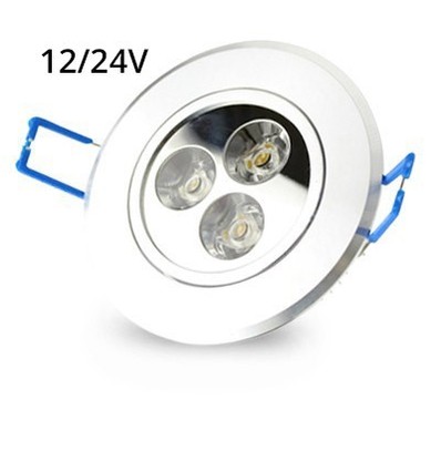 LEDlife 3W downlight - Hål: Ø7-8 cm, Mål: Ø8,4 cm, 4 cm hög, dimbar, 12V/24V