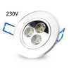 LEDlife 3W downlight - Hål: Ø7-8 cm, Mål: Ø8,4 cm, 4 cm hög, dimbar, 230V