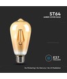 8W glödlampa E27 - LED, ST64, amberbeläggning, koltråd, 2200K