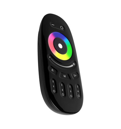 Touch fjärrkontroll för RGB+W - Svart, 4 zoner, 2.4GHz, batteridriven