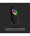 Touch fjärrkontroll för RGB+W - Svart, 4 zoner, 2.4GHz, batteridriven