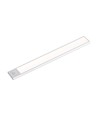 30cm 1,5W LED skåpsbelysning med PIR sensor - 5V, 110lm, 4000K, uppladdningsbar, silver, magnetisk montering
