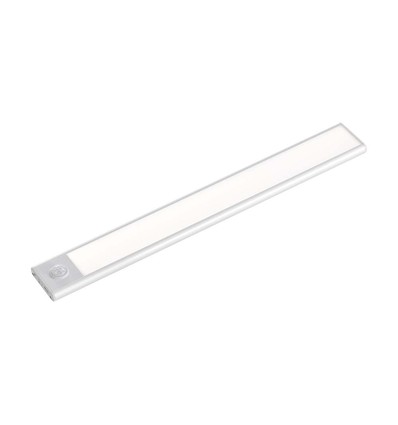 40cm 2W LED skåpsbelysning med PIR sensor, 5V - Silver, 2200mA batteri, IP20, 4000K