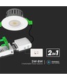 5W/8W LED Brandsäker Downlight - CCT 4i1, Dimbar