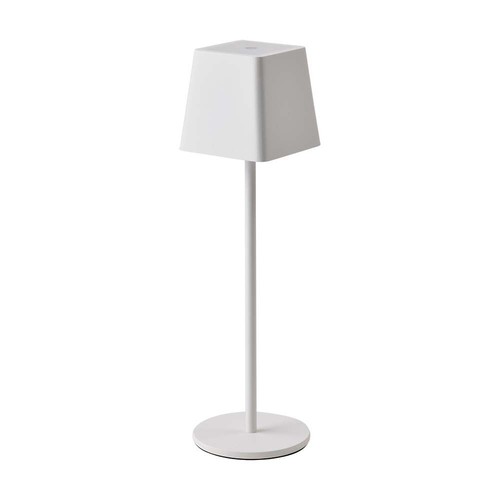 Uppladdningsbar LED bordslampa Inne/ute - Vit, touch dimbar, IP54, varmvit ljus