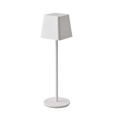 Uppladdningsbar LED bordslampa Inne/ute - Vit, touch dimbar, IP54, varmvit ljus