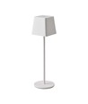 Uppladdningsbar LED bordslampa Inne/ute - Vit, touch dimbar, IP54, varmvit ljus