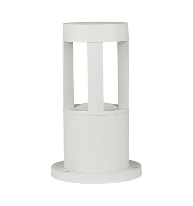 10W LED trädgårdslampa / vägglampa, 25cm - IP65, vit kropp, 1000lm, 6400K, utomhus