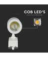 35W 3-fas skenspot - 24 grader, 6400K, vit, COB LED, 4-ledare tracklight