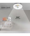 40W LED downlight - reflektor COB, 6500K, hög lumen.