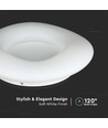 20W LED Designer Ytmonterad Pendel - Färgskift, Ø300xH80, Dimbar, Vit