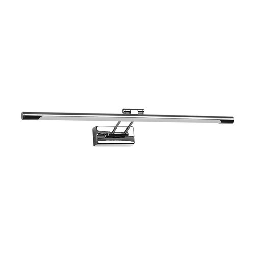 64cm tavel/spegellampa 12W LED - Krom, 3000K, vinklingsbar, inkl. ljuskälla