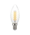 4W Kronljus E14 - LED Twistad, Filamentlampa, 3000K, Dimbar.