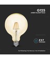 G125 LED Koltrådslampa 12W E27 - Bärnstensfärgad, 2200K.