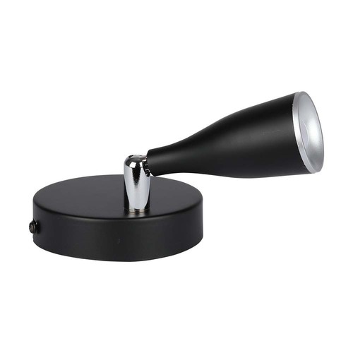 4,5W LED vägglampa - 420lm, IP20, svart finish, inkl. ljuskälla