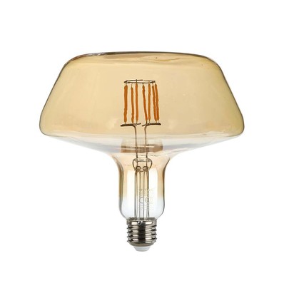 E27 8W LED filament lampa - Amber glas, 620lm, 1800K, 300° ljusspridning