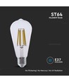 ST64 Glödlampa 4W E27 - Klar Beläggning, 3000K, 210lm/w