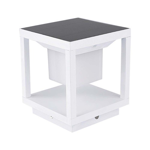 2W Solara LED bedlampa med sensor - IP65, 3000K, vit, solcell, 3 års garanti