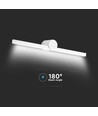 LED-spegelarmatur 10W - 3000K, vit, hus