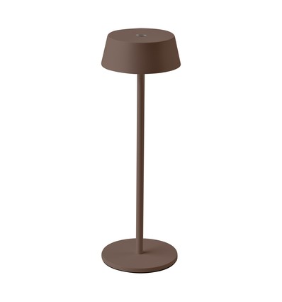 Uppladdningsbar LED bordslampa inne/ute - Corten, touch-dimbar, IP54
