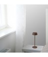 Uppladdningsbar LED bordslampa inne/ute - Corten, touch-dimbar, IP54