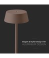 Uppladdningsbar LED bordslampa inne/ute - Corten, touch-dimbar, IP54