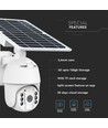 HD Smart 4G Solcells PTZ kamera med PIR sensor - Full HD, 360° pan-tilt, vit, inkl. solcellspanel