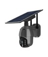 Utomhus WiFi PTZ solcellskamera - 360°, Full HD, IP65, svart