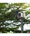 Utomhus WiFi PTZ solcellskamera - 360°, Full HD, IP65, svart