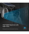 Utomhus WiFi PTZ solcellskamera - 360°, Full HD, IP65, svart