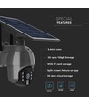 Utomhus WiFi PTZ solcellskamera - 360°, Full HD, IP65, svart