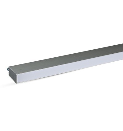 120cm 40W LED linjär armatur med Samsung chip - Silver, 4000K, 120°, inkl. vajerupphäng