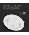 V-TAC LED Downlight 10W - Samsung-chip, 6400K