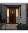 Vägglampa LED 17W - 4000K, Corten, Hus IP65