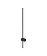 12W LED vägglampa, RA90 - IP65, svart, 1590lm, 3000K, 65cm hög