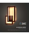 20W Vägglampa LED - 3000K, Corten, IP20