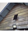 100W LED solar strålkastare med solcell - IP65, svart, fjärrkontroll
