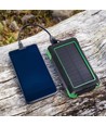 10.000mAh Solcellstrådlös laddare powerbank - svart