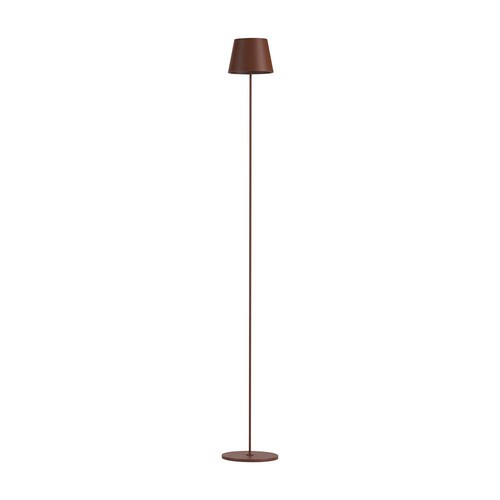 4W LED golvlampa, laddningsbar - IP54, Corten, touch dimbar, justerbar höjd 50-130cm, USB-laddning