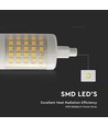 7W R7S LED Lampa - Plast, 6500K