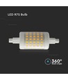 7W R7S LED Lampa - Plast, 6500K