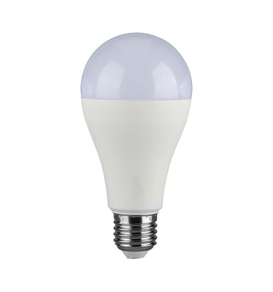 A65 15W E27 - LED Plast Lampa, 4000K, 200D