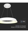 48W LED Hänglampa - Designer, TRIAC Dimbar, 4000K, Vit