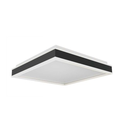 38W LED Designer Lampa - 4000K, Svart, Fyrkantig