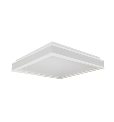 38W LED-designlampa - 4000K, vit, fyrkantig