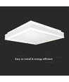 38W Designer LED-taklampa - 4000K, 400x400mm