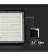 VT LED Solstrålkastare 180W - 6400K, 16000 mAh Batteri, 3m Kabel, Smart IR Fjärrkontroll, Snabbladdning