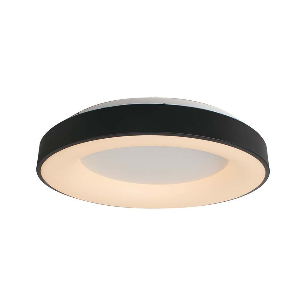 49w Dekorativ Taklampa Ø60xh9cm 3000k Svart Hus Kulör : Varm
